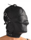 Strict Leather Asylum Leather Hood with Removable Blindfold and Muzzle- SM - Product SKU AC890-SM