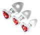 Red Heart Gem Glass Anal Plug Set by Booty Sparks