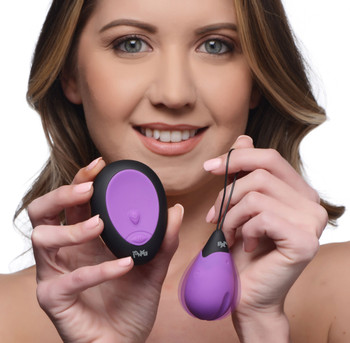 10X Silicone Vibrating Egg - Purple by Bang!