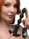 Remote Control Vibrating Silicone Anal Beads - Black by Bang!