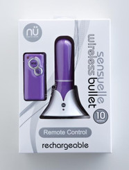Sensuelle Remote Control Rechargeable Wireless Bullet Vibrator: Purple