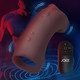 Vibrating Silicone Penis Sleeve - Dark by JOCK
