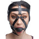 Leather Head Harness with Ball Gag by Master Series