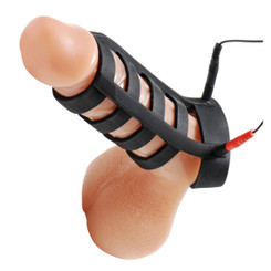 Power Cage Silicone E-Stim Penis and Ball Sheath by Zeus Electrosex