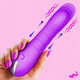 New Thrusting Silicone Dildo - Purple by Bang!
