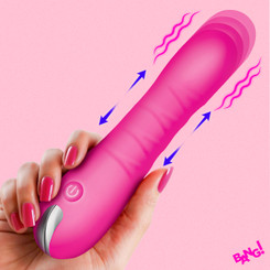 New Thrusting Silicone Dildo - Pink by Bang!
