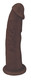 Silexpan Dark Hypoallergenic Silicone Dildo - 7 Inch by Fleshstixxx