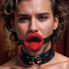 Vibrating Sissy Mouth Gag by Master Series