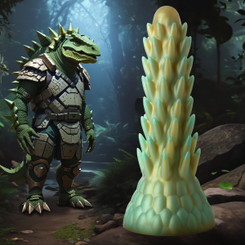 Stegosaurus Spiky Reptile Silicone Dildo by Creature Dildos