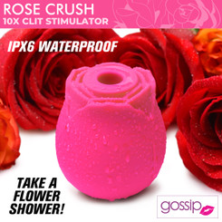 10X Rose Crush Silicone Clitoral Stimulator by Gossip