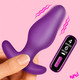 Vibrating Silicone Butt Plug with Digital Remote by Bang!
