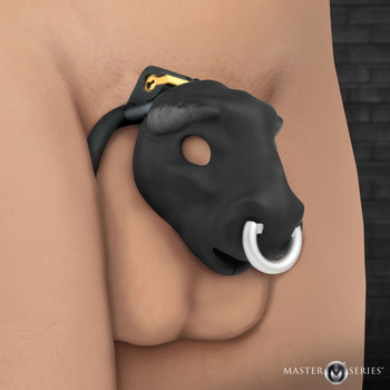 Bull Chastity Cage - Black by Master Series