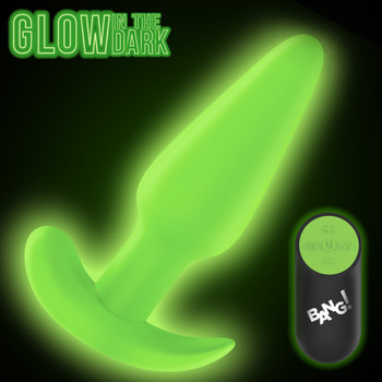 Glow-in-the-Dark Silicone Butt Plug by Bang!