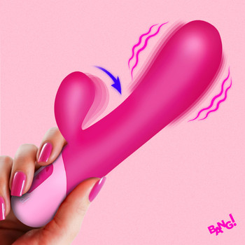 Clit Tapping Vibrating Rabbit - Pink by Bang!