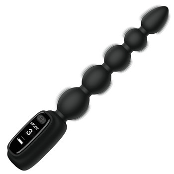 Silicone Anal Beads with Digital Display by Bang!