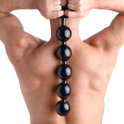 Black Baller Anal Beads by Master Series