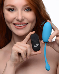Remote Control 28X Silicone Plush Egg - Blue by Bang!