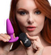 Remote Control 21X Vibrating Silicone Butt Plug - Purple by Bang!