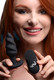Remote Control 21X Vibrating Silicone Swirl Butt Plug - Black by Bang!