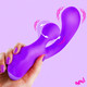 Gyro Rabbit Silicone Vibrator - Purple by Bang!