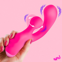 Gyro Rabbit Silicone Vibrator - Pink by Bang!