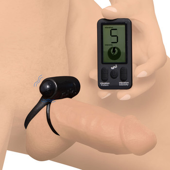 25X Vibrating Silicone Erection Ring with Remote Control by Bang!