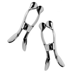 Stainless Steel Ball-Tipped Nipple Clamps by Master Series