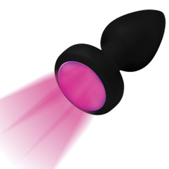 7X Light Up Rechargeable Anal Plug - Small by Booty Sparks