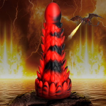 Demon Rising Scaly Dragon Silicone Dildo by Creature Dildos