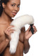 Small Vibrating Anal Plug with Interchangeable Fox Tail - White by Tailz