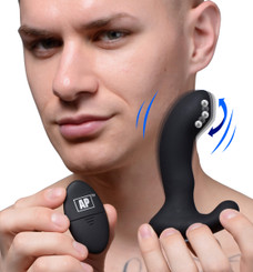 10X P-Massage Silicone Prostate Stimulator with Stroking Bead by Alpha-Pro