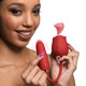 10X Romping Rose Suction and Thrusting Vibrator by Bloomgasm