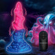 Deluxe Lord Kraken Vibrating Glow-in-the-Dark Silicone Dildo by Creature Dildos