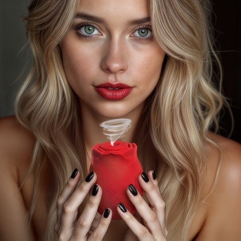 Mystic Rose Sucking and Vibrating Silicone Rose by Bloomgasm