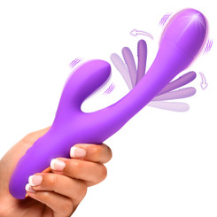 Tri Flick Silicone Flicking Rabbit Vibrator by Inmi