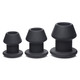 Gape-Grommets 3 Piece Hollow Silicone Anal Dilator Set by Master Series