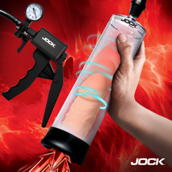 Pump Up Penis Pump with Gauge & Trigger Handle by JOCK