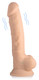 8 Inch Silexpan Hypoallergenic Silicone Vibrating Dildo - Light by Fleshstixxx