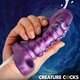 Tentacle Fluid-compatible Silicone Penis Enhancer - Purple by Creature Dildos