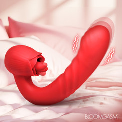 Boom Bloom Thrusting & Licking Rose Vibrator by Bloomgasm