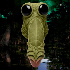 Swamp Monster Green Scaly Silicone Dildo by Creature Dildos
