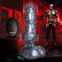 Cyborg Penis Thrusting and Vibrating Silicone Dildo by Creature Dildos