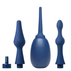 Flex Tip Silicone Attachment Kit with 8 oz Enema Bulb by CleanStream