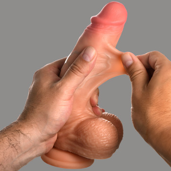 Real Skin Silicone Dildo with Balls - 8 Inch by JOCK