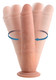 Vibrating and Rotating Remote Control Silicone Dildo - 8 Inch by Big Shot