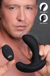 10X Inflatable and Vibrating Silicone Prostate Plug by Swell
