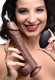 8.5 Inch Vibrating Fluid-compatible Dildo with Remote Control - Dark by Loadz
