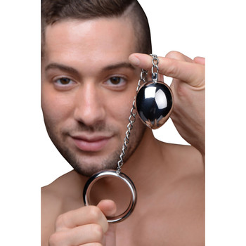 Stainless Steel Erection Ring and Anal Plug by Master Series