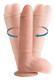Vibrating and Rotating Remote Control Silicone Dildo with Balls - 9 Inch by Big Shot