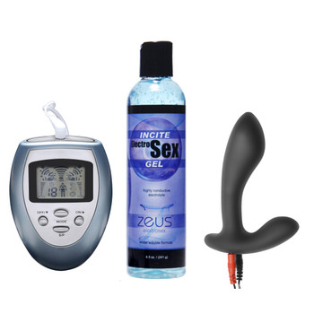 Electrify Your Prostate Silicone Estim Kit by Zeus Electrosex